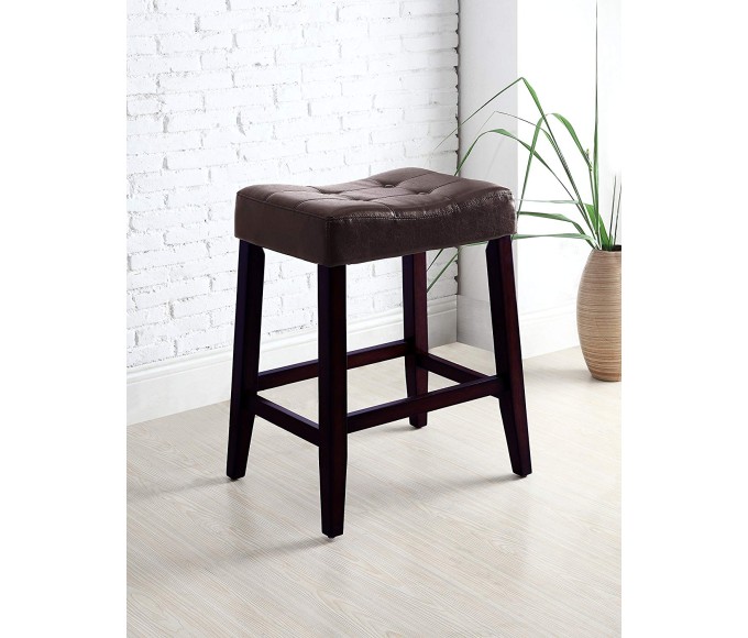 Bianca Saddle Bar Stool - Espresso